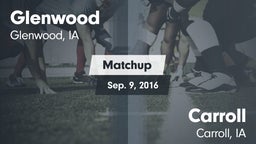 Matchup: Glenwood  vs. Carroll  2016