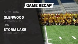 Recap: Glenwood  vs. Storm Lake  2016