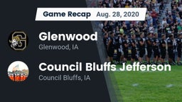 Recap: Glenwood  vs. Council Bluffs Jefferson  2020