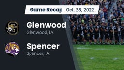 Recap: Glenwood  vs. Spencer  2022