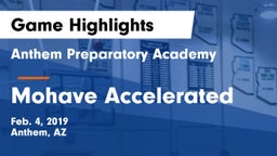 Anthem Preparatory Academy vs Mohave Accelerated  Game Highlights - Feb. 4, 2019