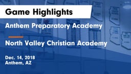 Anthem Preparatory Academy vs North Valley Christian Academy Game Highlights - Dec. 14, 2018