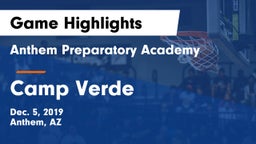 Anthem Preparatory Academy vs Camp Verde  Game Highlights - Dec. 5, 2019