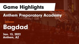 Anthem Preparatory Academy vs Bagdad  Game Highlights - Jan. 13, 2022