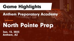 Anthem Preparatory Academy vs North Pointe Prep Game Highlights - Jan. 13, 2023