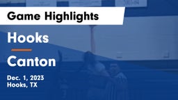 Hooks  vs Canton  Game Highlights - Dec. 1, 2023