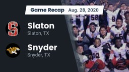 Recap: Slaton  vs. Snyder  2020