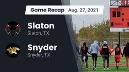 Recap: Slaton  vs. Snyder  2021