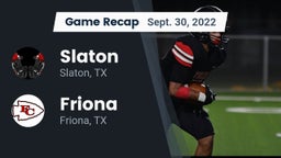 Recap: Slaton  vs. Friona  2022