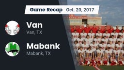 Recap: Van  vs. Mabank  2017