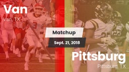Matchup: Van  vs. Pittsburg  2018