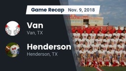 Recap: Van  vs. Henderson  2018