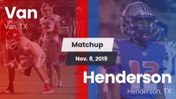 Matchup: Van  vs. Henderson  2019