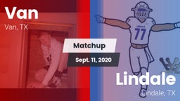 Matchup: Van  vs. Lindale  2020