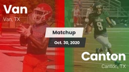 Matchup: Van  vs. Canton  2020