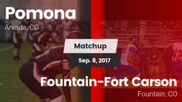 Matchup: Pomona  vs. Fountain-Fort Carson  2017