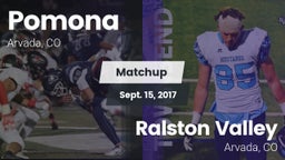 Matchup: Pomona  vs. Ralston Valley  2017