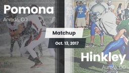 Matchup: Pomona  vs. Hinkley  2017