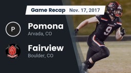 Recap: Pomona  vs. Fairview  2017