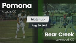Matchup: Pomona  vs. Bear Creek  2018