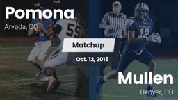 Matchup: Pomona  vs. Mullen  2018