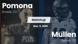 Matchup: Pomona  vs. Mullen  2020