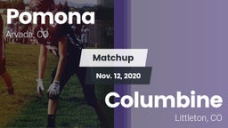 Matchup: Pomona  vs. Columbine  2020