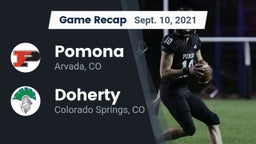 Recap: Pomona  vs. Doherty  2021