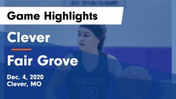 Clever  vs Fair Grove  Game Highlights - Dec. 4, 2020
