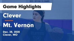 Clever  vs Mt. Vernon  Game Highlights - Dec. 28, 2020