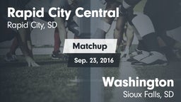 Matchup: Rapid City Central vs. Washington  2016