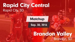 Matchup: Rapid City Central vs. Brandon Valley  2016