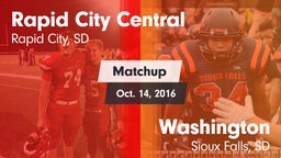 Matchup: Rapid City Central vs. Washington  2016