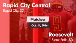 Matchup: Rapid City Central vs. Roosevelt  2016