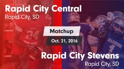 Matchup: Rapid City Central vs. Rapid City Stevens  2016