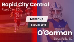 Matchup: Rapid City Central vs. O'Gorman  2018