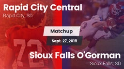 Matchup: Rapid City Central vs. Sioux Falls O'Gorman  2019