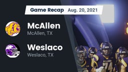 Recap: McAllen  vs. Weslaco  2021