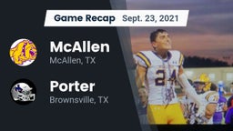 Recap: McAllen  vs. Porter  2021