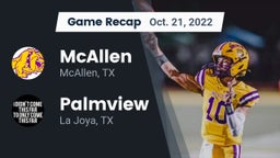 Recap: McAllen  vs. Palmview  2022