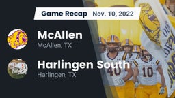 Recap: McAllen  vs. Harlingen South  2022