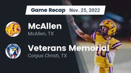Recap: McAllen  vs. Veterans Memorial  2022