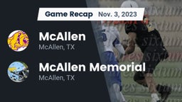 Recap: McAllen  vs. McAllen Memorial  2023
