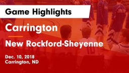 Carrington  vs New Rockford-Sheyenne  Game Highlights - Dec. 10, 2018