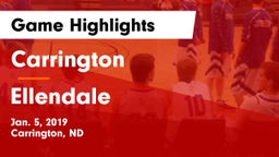 Carrington  vs Ellendale  Game Highlights - Jan. 5, 2019