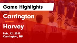 Carrington  vs Harvey  Game Highlights - Feb. 12, 2019
