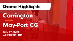 Carrington  vs May-Port CG  Game Highlights - Jan. 19, 2021