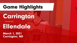 Carrington  vs Ellendale  Game Highlights - March 1, 2021