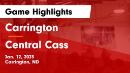 Carrington  vs Central Cass  Game Highlights - Jan. 12, 2023