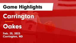 Carrington  vs Oakes  Game Highlights - Feb. 25, 2023